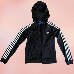 Adidas track jacket with hood